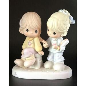 Precious Moments Adorable Collectible Figurine of Two Girls